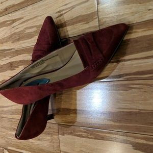 Fitzwell Burgundy Suede pump